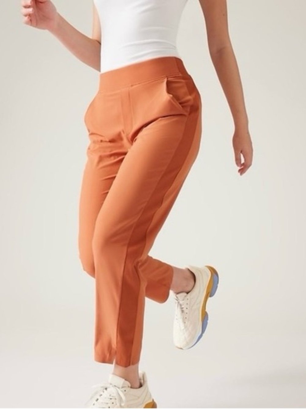 Athleta Brooklyn Ankle Pant Burnt Orange 4